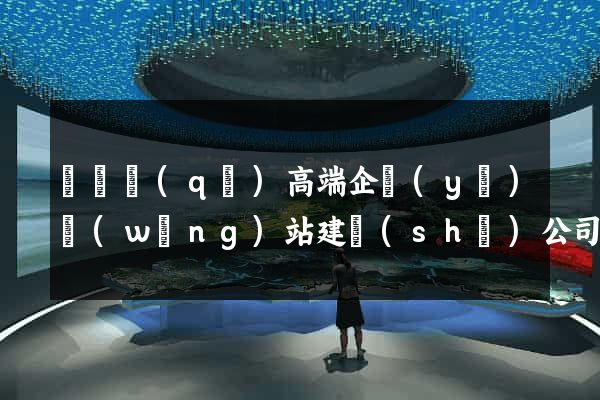 盧灣區(qū)高端企業(yè)網(wǎng)站建設(shè)公司