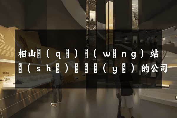 相山區(qū)網(wǎng)站設(shè)計專業(yè)的公司