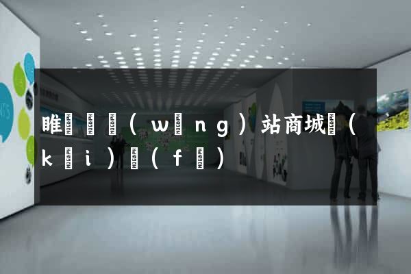 睢寧縣網(wǎng)站商城開(kāi)發(fā)