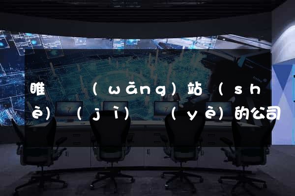 睢寧縣網(wǎng)站設(shè)計(jì)專業(yè)的公司