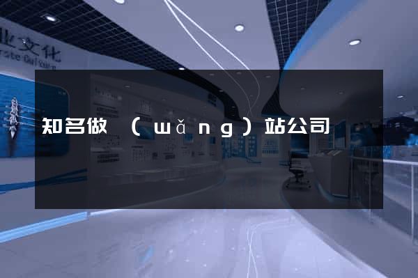 知名做網(wǎng)站公司