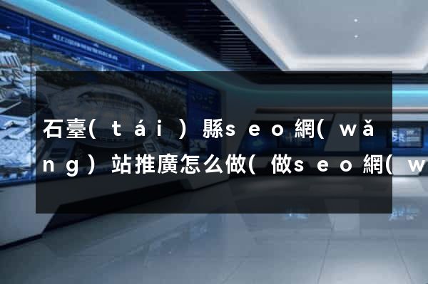 石臺(tái)縣seo網(wǎng)站推廣怎么做(做seo網(wǎng)站營(yíng)銷(xiāo)推廣)
