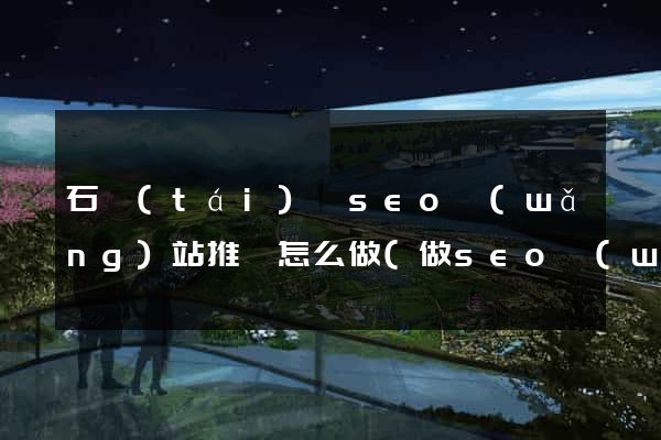 石臺(tái)縣seo網(wǎng)站推廣怎么做(做seo網(wǎng)站營銷推廣)