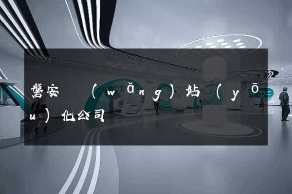 磐安縣網(wǎng)站優(yōu)化公司