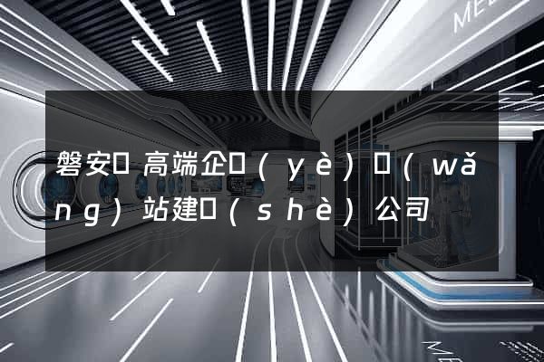 磐安縣高端企業(yè)網(wǎng)站建設(shè)公司