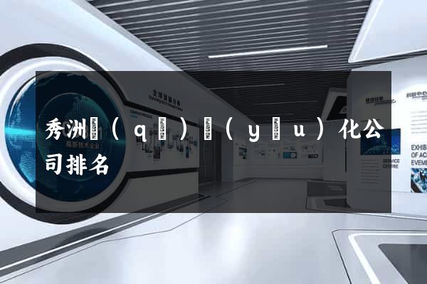 秀洲區(qū)優(yōu)化公司排名