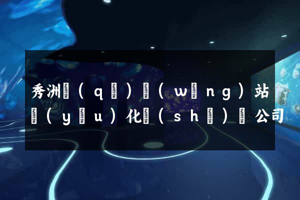 秀洲區(qū)網(wǎng)站優(yōu)化設(shè)計公司