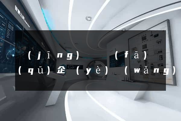 經(jīng)濟開發(fā)區(qū)企業(yè)網(wǎng)站設計