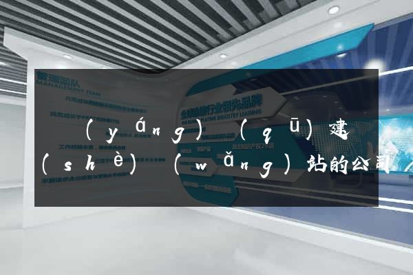 維揚(yáng)區(qū)建設(shè)網(wǎng)站的公司