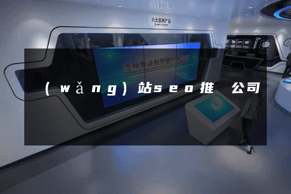 網(wǎng)站seo推廣公司