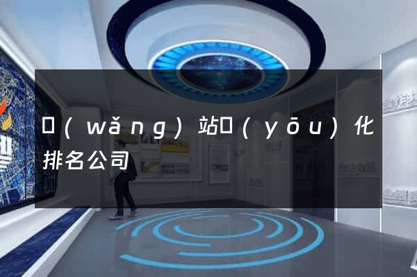 網(wǎng)站優(yōu)化排名公司
