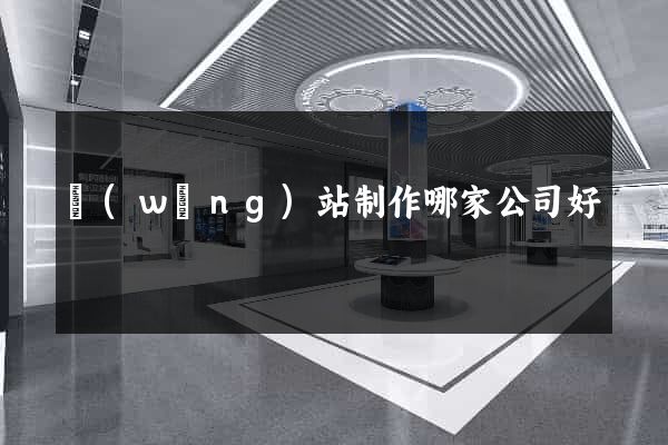 網(wǎng)站制作哪家公司好