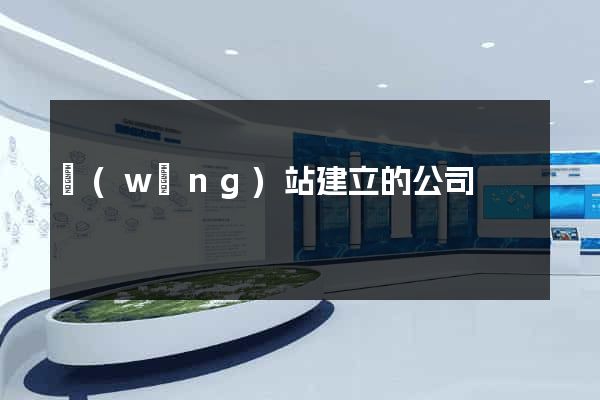 網(wǎng)站建立的公司