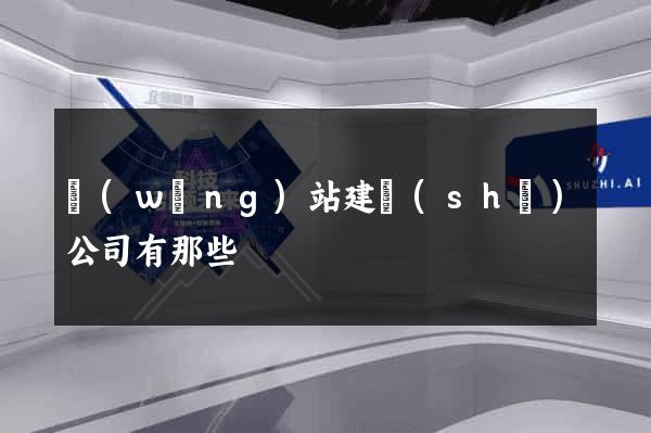 網(wǎng)站建設(shè)公司有那些