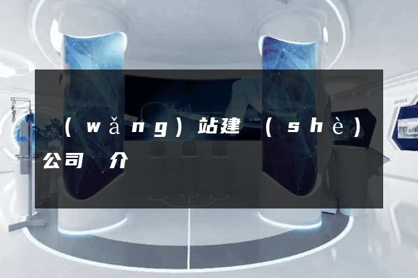 網(wǎng)站建設(shè)公司簡介