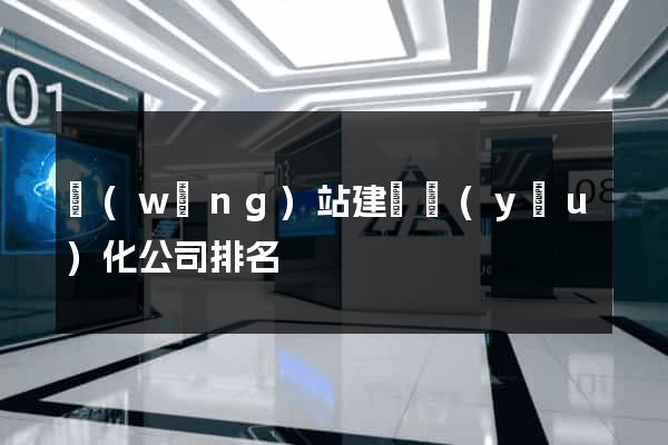 網(wǎng)站建設優(yōu)化公司排名
