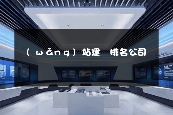網(wǎng)站建設排名公司