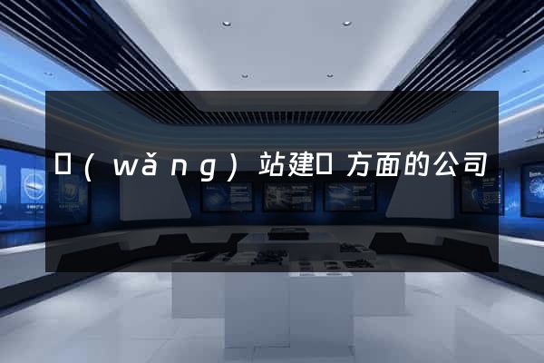 網(wǎng)站建設方面的公司