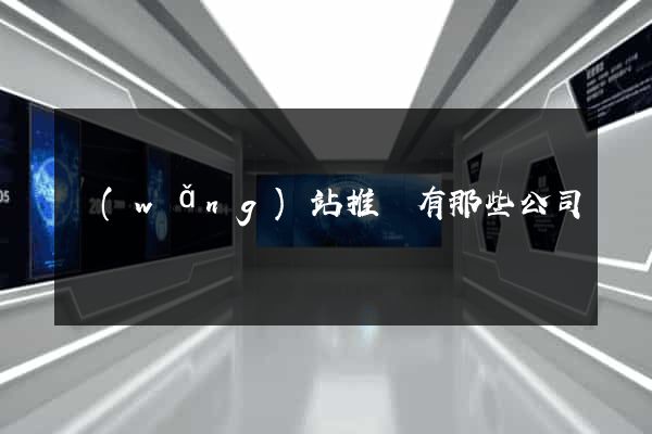 網(wǎng)站推廣有那些公司