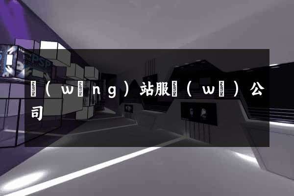 網(wǎng)站服務(wù)公司