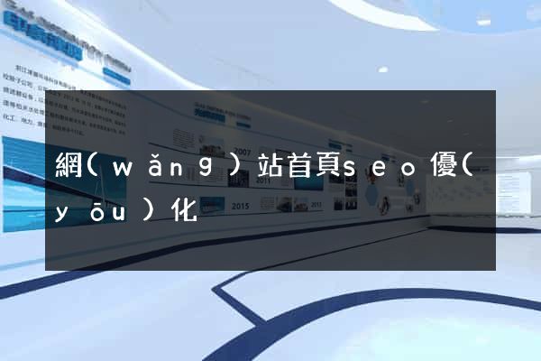 網(wǎng)站首頁seo優(yōu)化