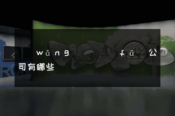 網(wǎng)頁開發(fā)公司有哪些