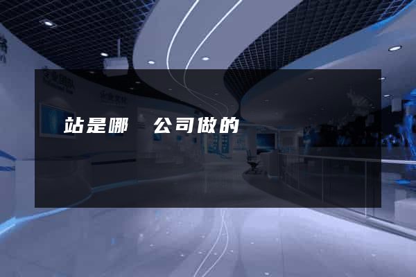 網站是哪個公司做的