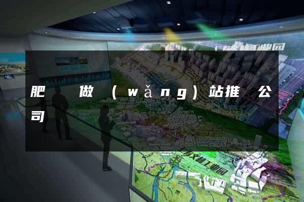 肥東縣做網(wǎng)站推廣公司