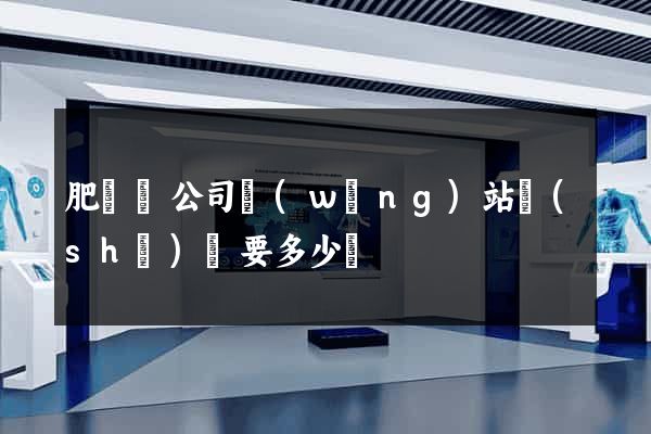 肥東縣公司網(wǎng)站設(shè)計要多少錢