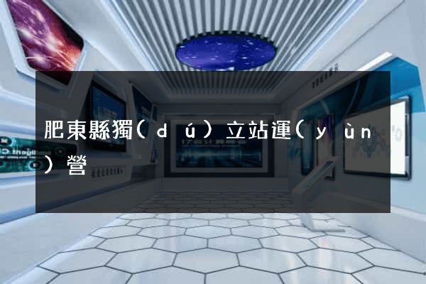 肥東縣獨(dú)立站運(yùn)營