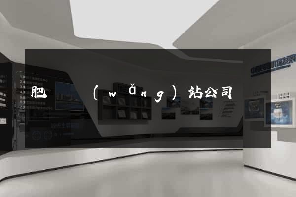 肥東縣網(wǎng)站公司