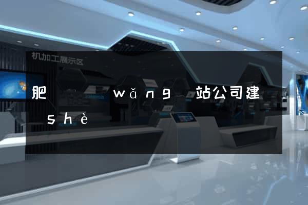 肥東縣網(wǎng)站公司建設(shè)