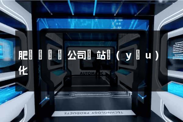 肥東縣設計公司網站優(yōu)化