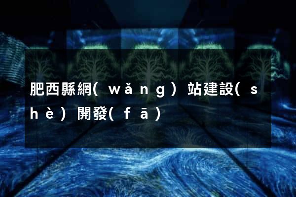 肥西縣網(wǎng)站建設(shè)開發(fā)