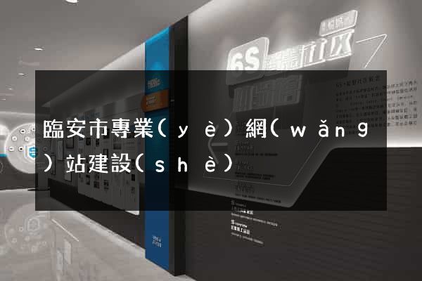 臨安市專業(yè)網(wǎng)站建設(shè)
