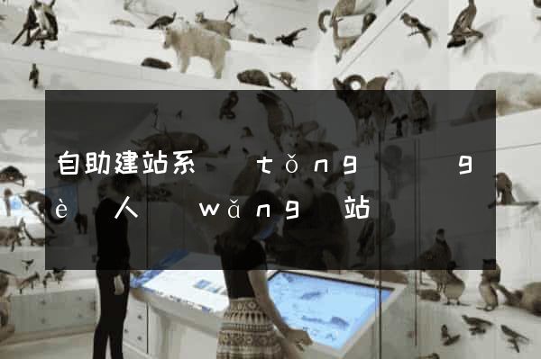 自助建站系統(tǒng)個(gè)人網(wǎng)站