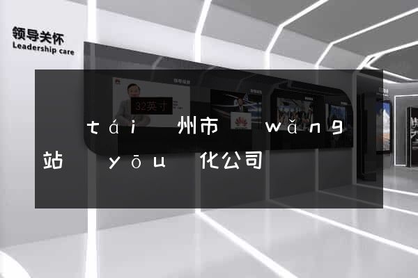 臺(tái)州市網(wǎng)站優(yōu)化公司