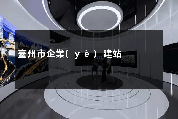 臺州市企業(yè)建站