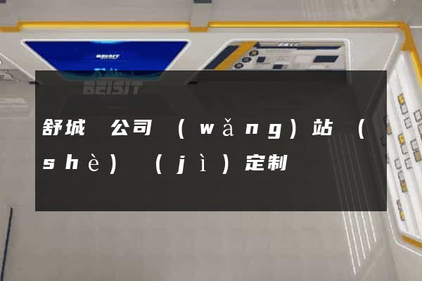 舒城縣公司網(wǎng)站設(shè)計(jì)定制