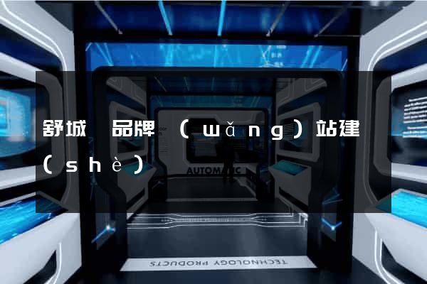 舒城縣品牌網(wǎng)站建設(shè)