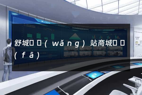 舒城縣網(wǎng)站商城開發(fā)