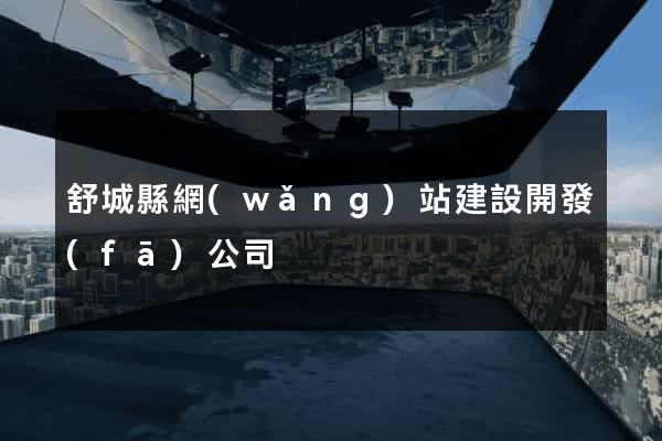 舒城縣網(wǎng)站建設開發(fā)公司
