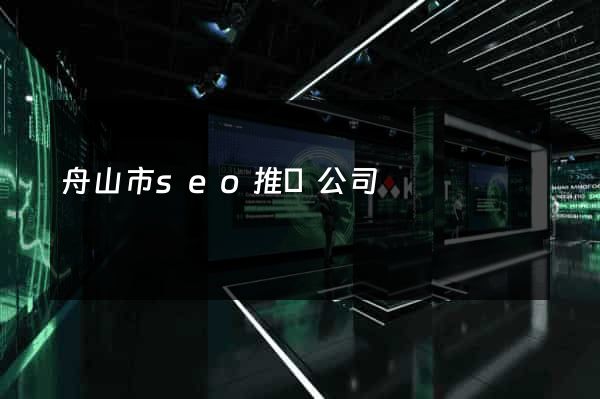 舟山市seo推廣公司