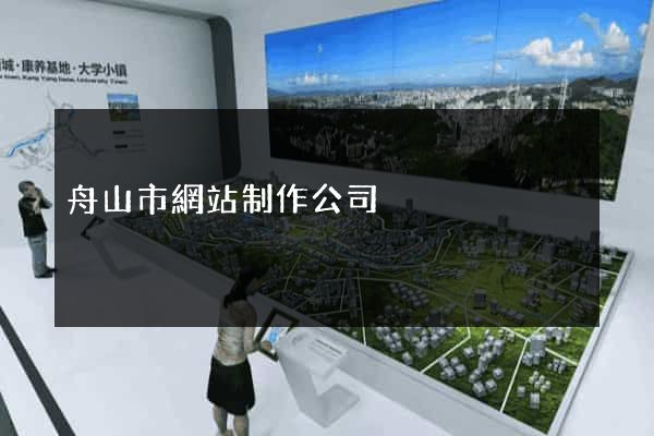 舟山市網站制作公司