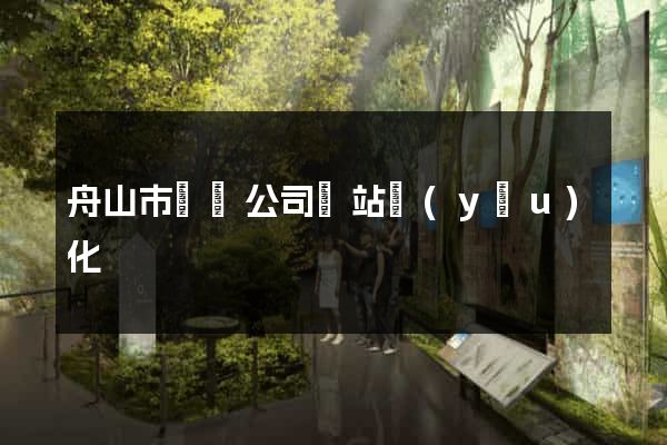 舟山市設計公司網站優(yōu)化