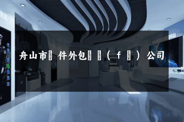舟山市軟件外包開發(fā)公司