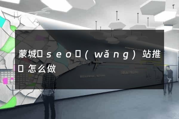 蒙城縣seo網(wǎng)站推廣怎么做