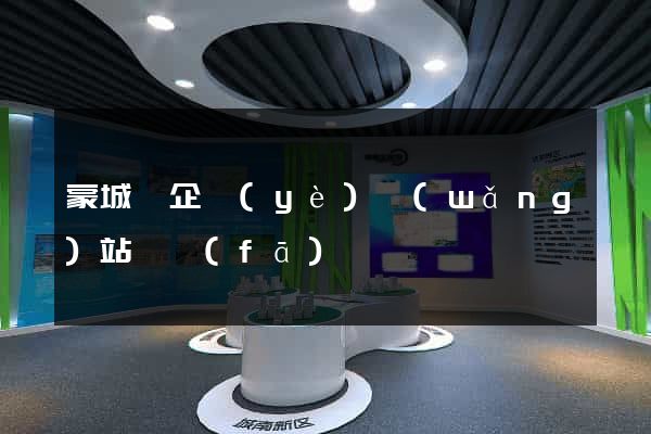 蒙城縣企業(yè)網(wǎng)站開發(fā)