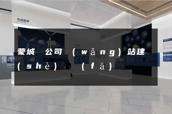 蒙城縣公司網(wǎng)站建設(shè)開發(fā)