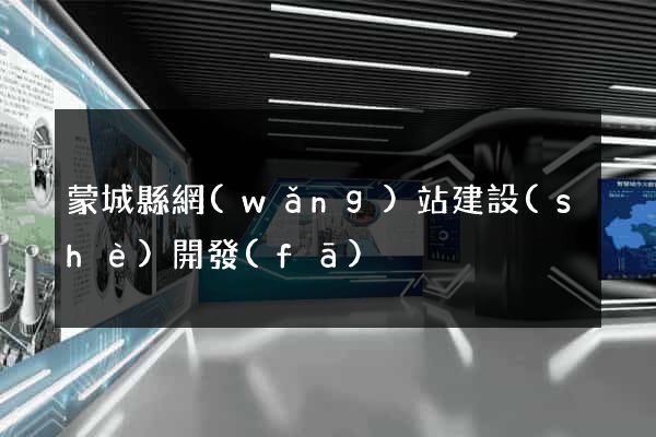 蒙城縣網(wǎng)站建設(shè)開發(fā)
